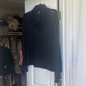 Zara Black Sheer Blouse